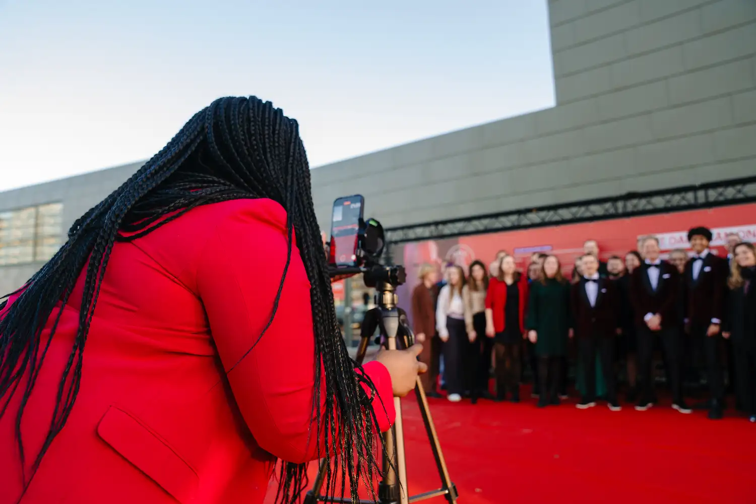 High-end native video content 2 Red carpet teamvideo - Filmfestival Oostende - Social media manager working on red carpet